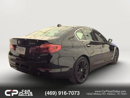 Black 2018 BMW 530 530i Sedan 4D