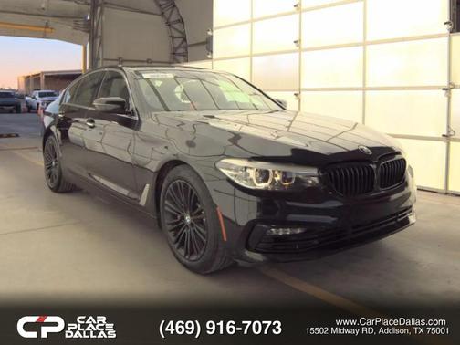 Black 2018 BMW 530 530i Sedan 4D