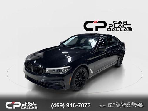 Black 2018 BMW 530 530i Sedan 4D