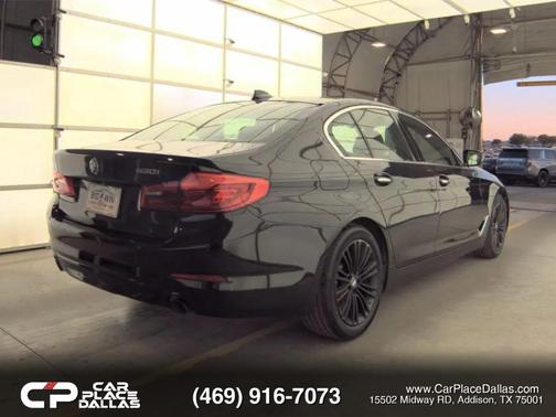 Black 2018 BMW 530 530i Sedan 4D