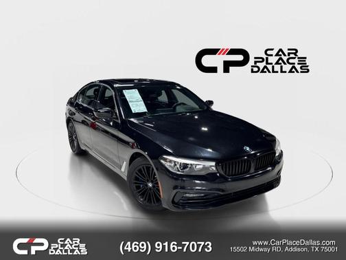 Black 2018 BMW 530 530i Sedan 4D