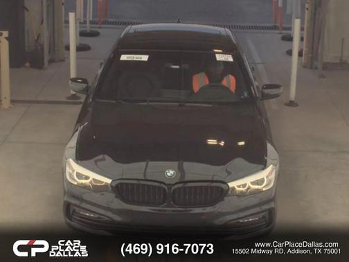 Black 2018 BMW 530 530i Sedan 4D