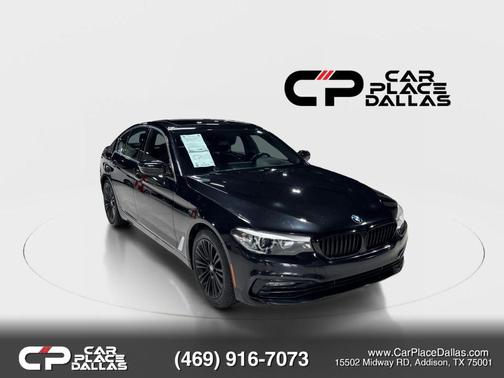 Black 2018 BMW 530 530i Sedan 4D