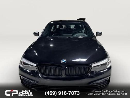 Black 2018 BMW 530 530i Sedan 4D