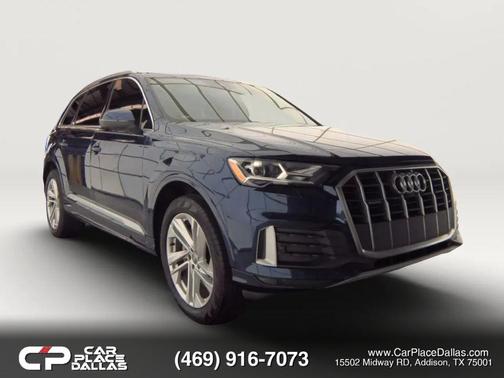 Blue 2020 Audi Q7 45 Premium Plus