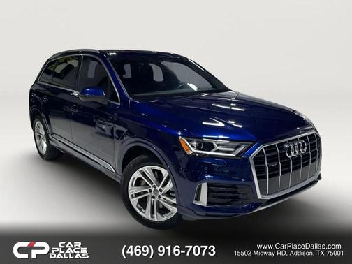 Blue 2020 Audi Q7 45 Premium Plus
