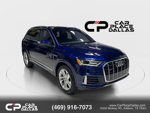 Blue 2020 Audi Q7 45 Premium Plus