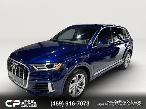 Blue 2020 Audi Q7 45 Premium Plus