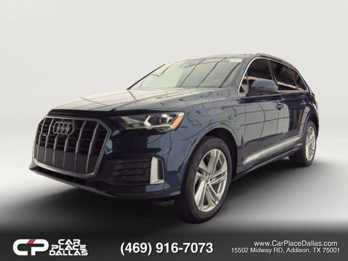 Blue 2020 Audi Q7 45 Premium Plus
