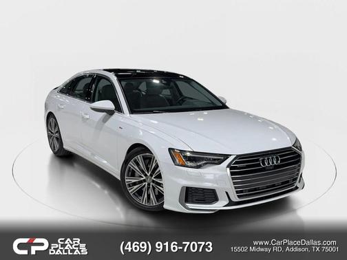 White 2019 Audi A6 55 Premium Plus