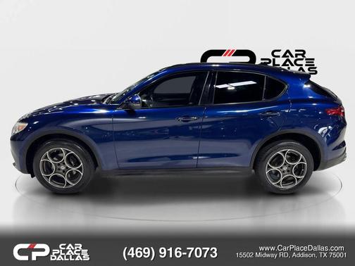 Blue 2018 Alfa Romeo Stelvio Sport