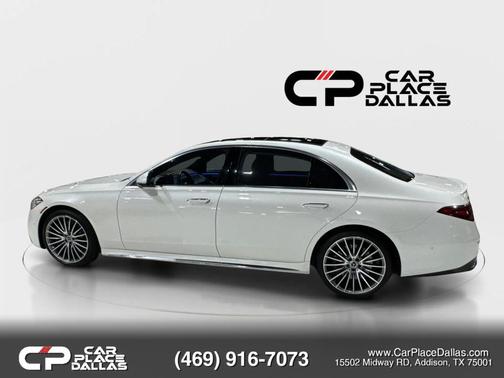 White 2022 Mercedes-Benz S-Class 4MATIC