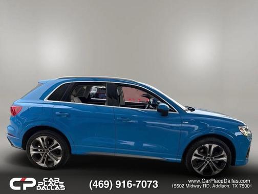 Blue 2020 Audi Q3 45 S line Prestige