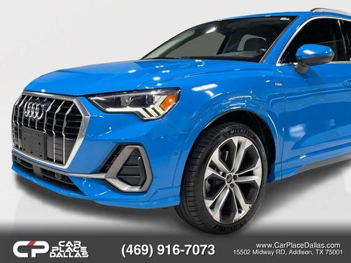 Blue 2020 Audi Q3 45 S line Prestige