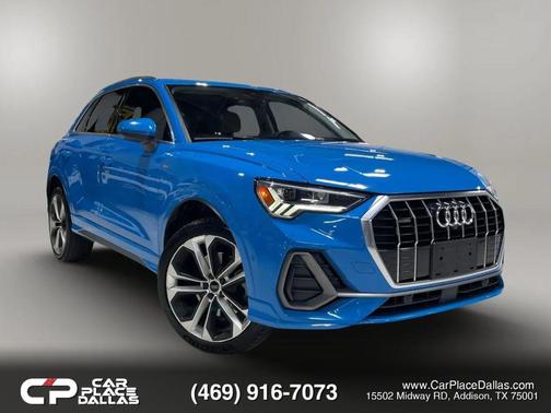 Blue 2020 Audi Q3 45 S line Prestige