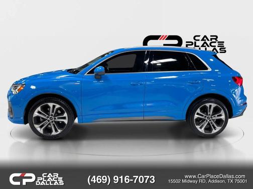 Blue 2020 Audi Q3 45 S line Prestige