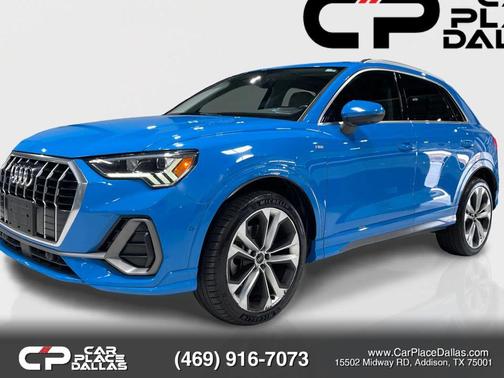 Blue 2020 Audi Q3 45 S line Prestige