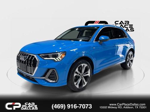 Blue 2020 Audi Q3 45 S line Prestige