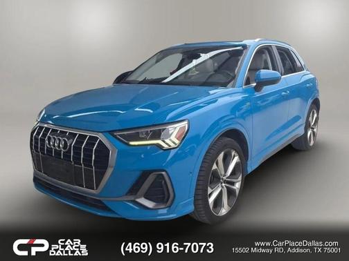 Blue 2020 Audi Q3 45 S line Prestige