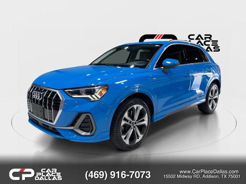 Blue 2020 Audi Q3 45 S line Prestige