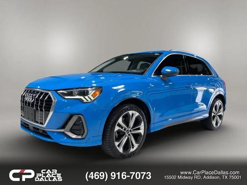 Blue 2020 Audi Q3 45 S line Prestige
