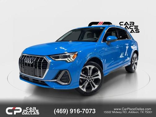 Blue 2020 Audi Q3 45 S line Prestige