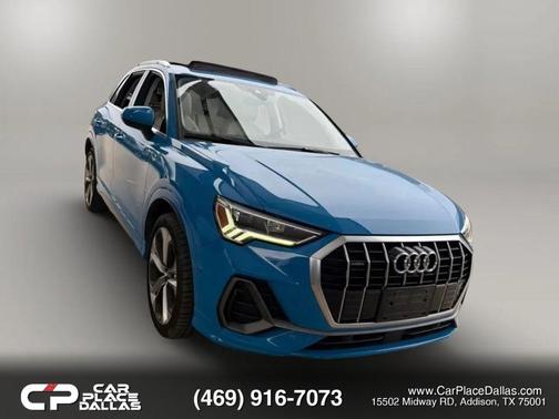 Blue 2020 Audi Q3 45 S line Prestige