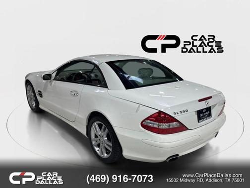 White 2008 Mercedes-Benz SL-Class SL 550 Roadster 2D