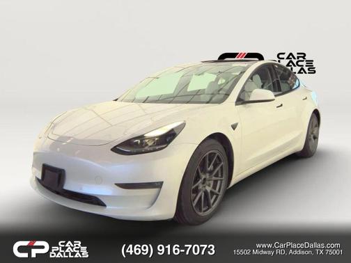 White 2021 Tesla Model 3 Long Range