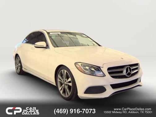 White 2018 Mercedes-Benz C-Class C 300 Sedan 4D