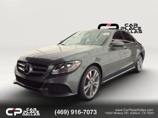 Gray 2018 Mercedes-Benz C-Class C 300 Sedan 4D