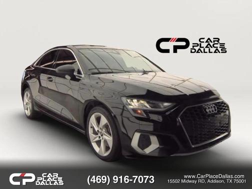 Black 2022 Audi A3 Premium