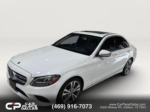 White 2019 Mercedes-Benz C-Class C 300 Sedan 4D