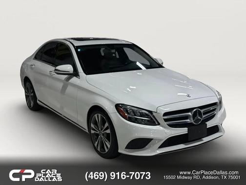 White 2019 Mercedes-Benz C-Class C 300 Sedan 4D