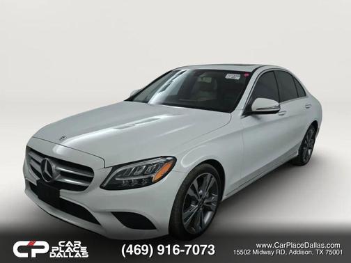 White 2019 Mercedes-Benz C-Class C 300 Sedan 4D