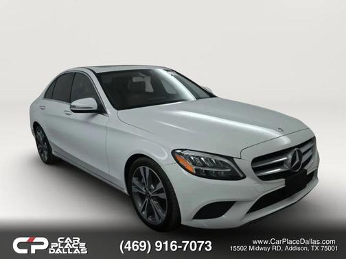 White 2019 Mercedes-Benz C-Class C 300 Sedan 4D