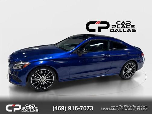 Blue 2018 Mercedes-Benz C-Class C 300 Coupe 2D