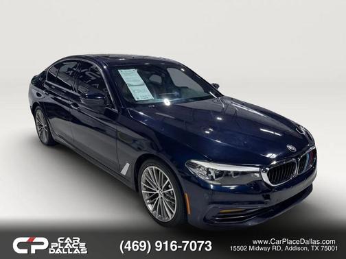Blue 2018 BMW 530 530i Sedan 4D