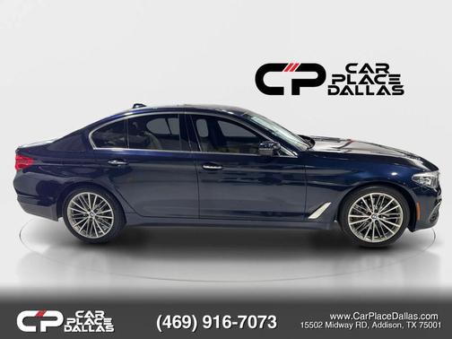 Blue 2018 BMW 530 530i Sedan 4D