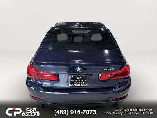 Blue 2018 BMW 530 530i Sedan 4D