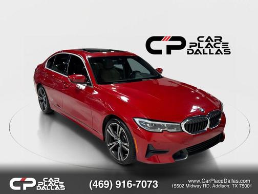 Red 2021 BMW 330 330i Sedan 4D