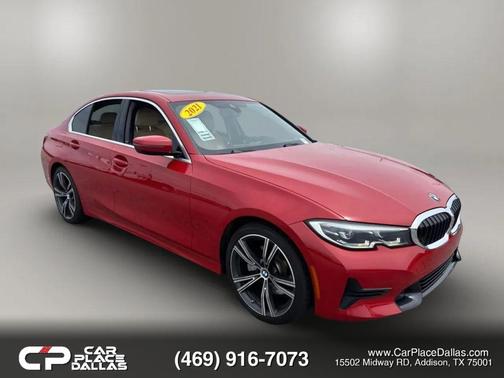 Melbourne Red Metallic 2021 BMW 330 330i Sedan 4D