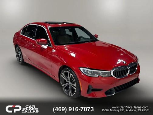 Red 2021 BMW 330 330i Sedan 4D