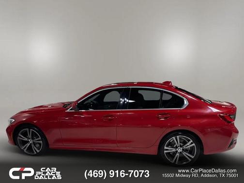 Red 2021 BMW 330 330i Sedan 4D