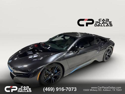 Gray 2015 BMW i8 Coupe 2D