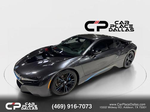 Gray 2015 BMW i8 Coupe 2D