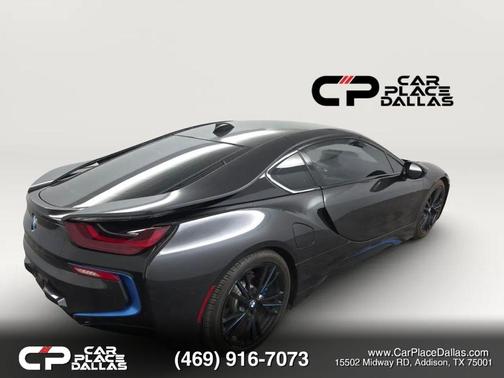 Gray 2015 BMW i8 Coupe 2D