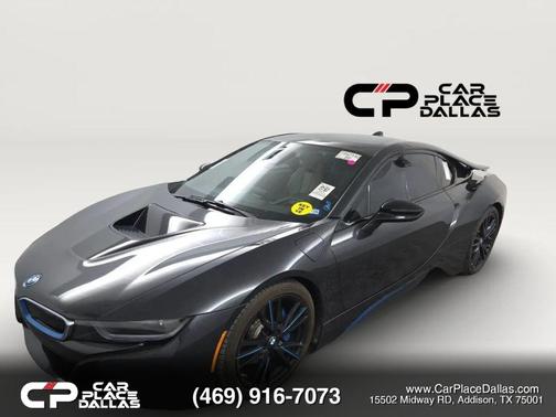 Gray 2015 BMW i8 Coupe 2D