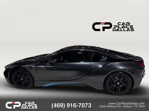 Gray 2015 BMW i8 Coupe 2D