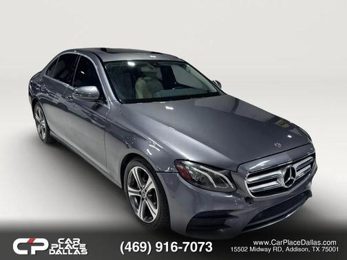 Gray 2018 Mercedes-Benz E-Class E 300 Sedan 4D